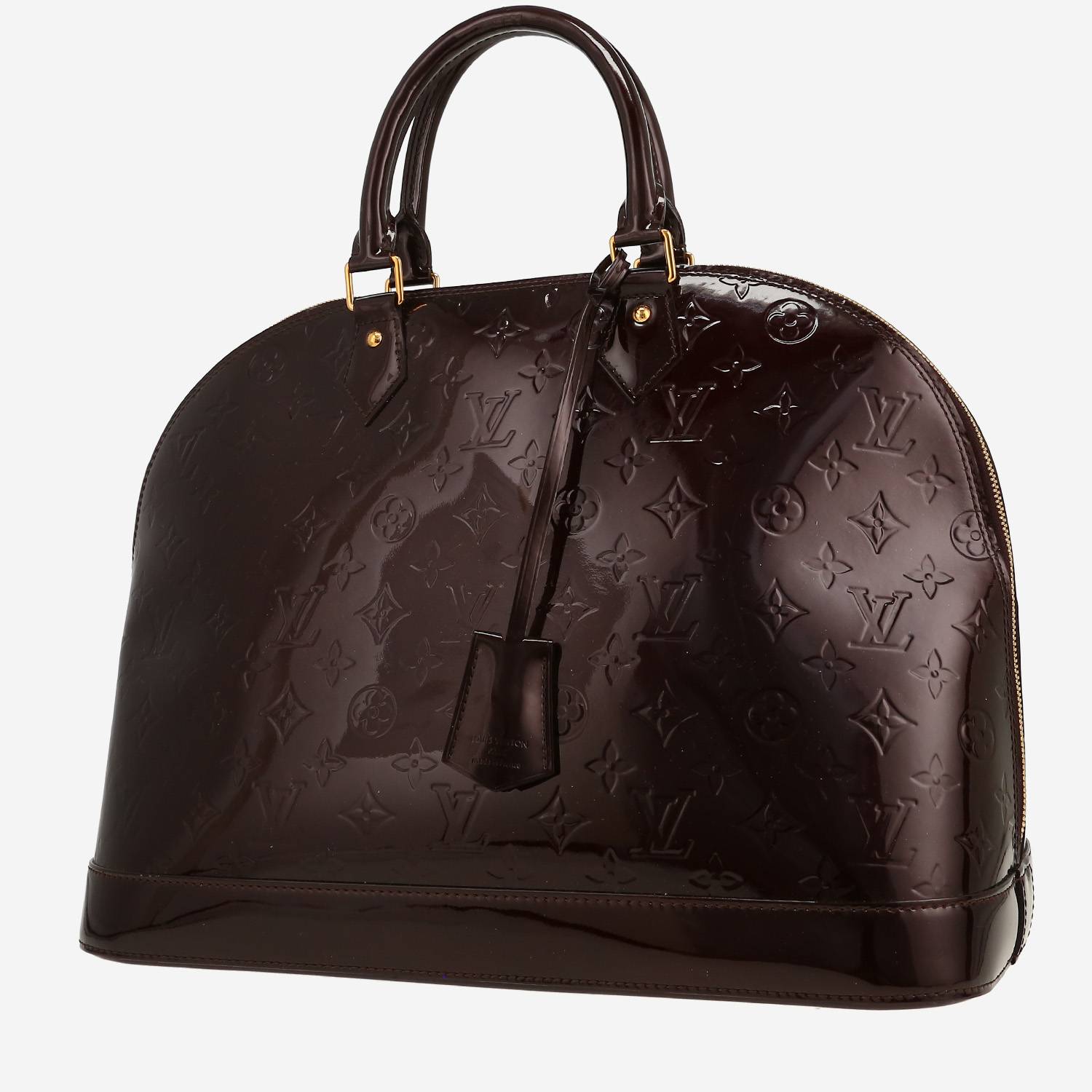 Borsa Louis Vuitton  Alma in pelle verniciata monogram plum