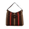 Sac à main Hermès  Vintage en toile marron rouge et beige - 360 thumbnail