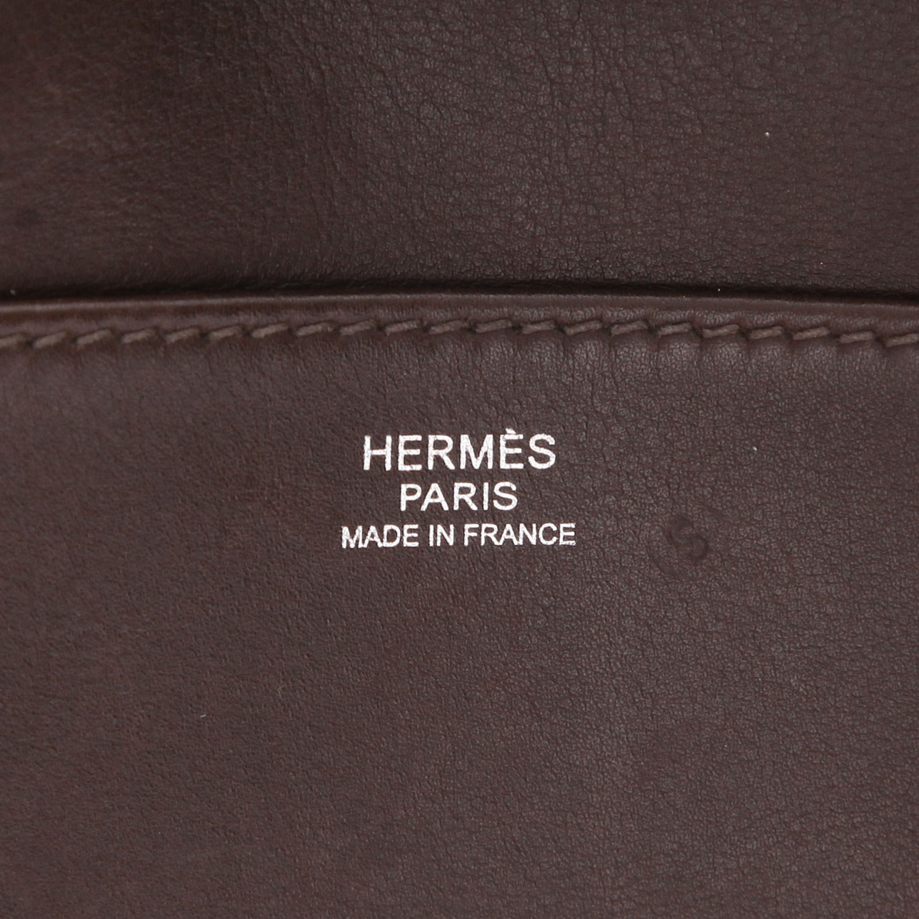 Sac à main Hermès  Vintage en toile marron rouge et beige - Detail D2