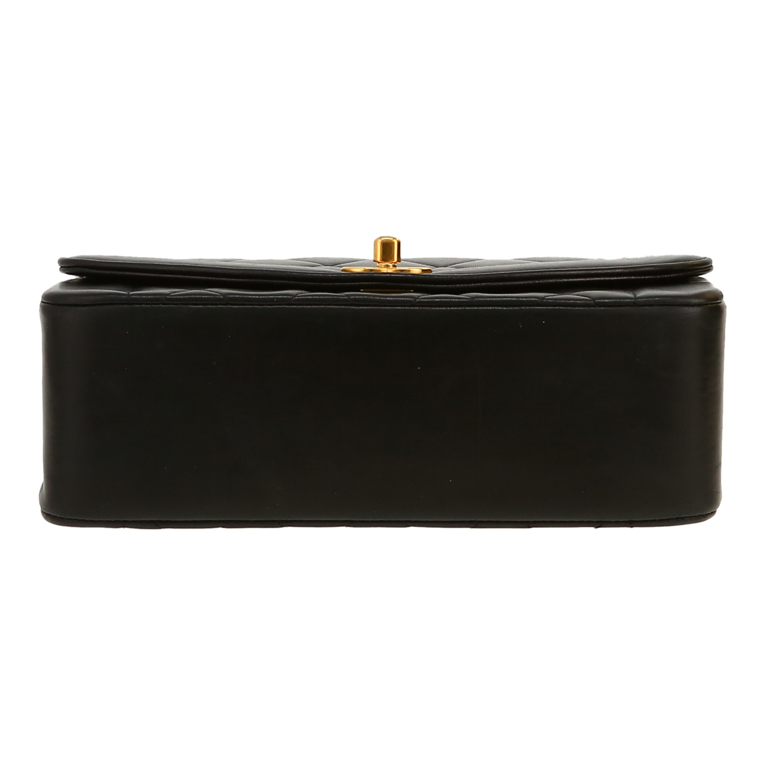 Bolso bandolera Chanel  Diana en cuero acolchado negro - Detail D1