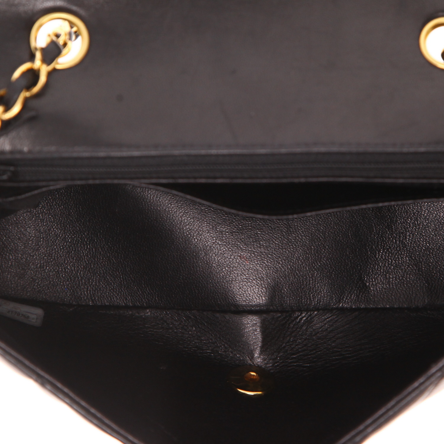 Sac bandoulière Chanel  Diana en cuir matelassé noir - Detail D3