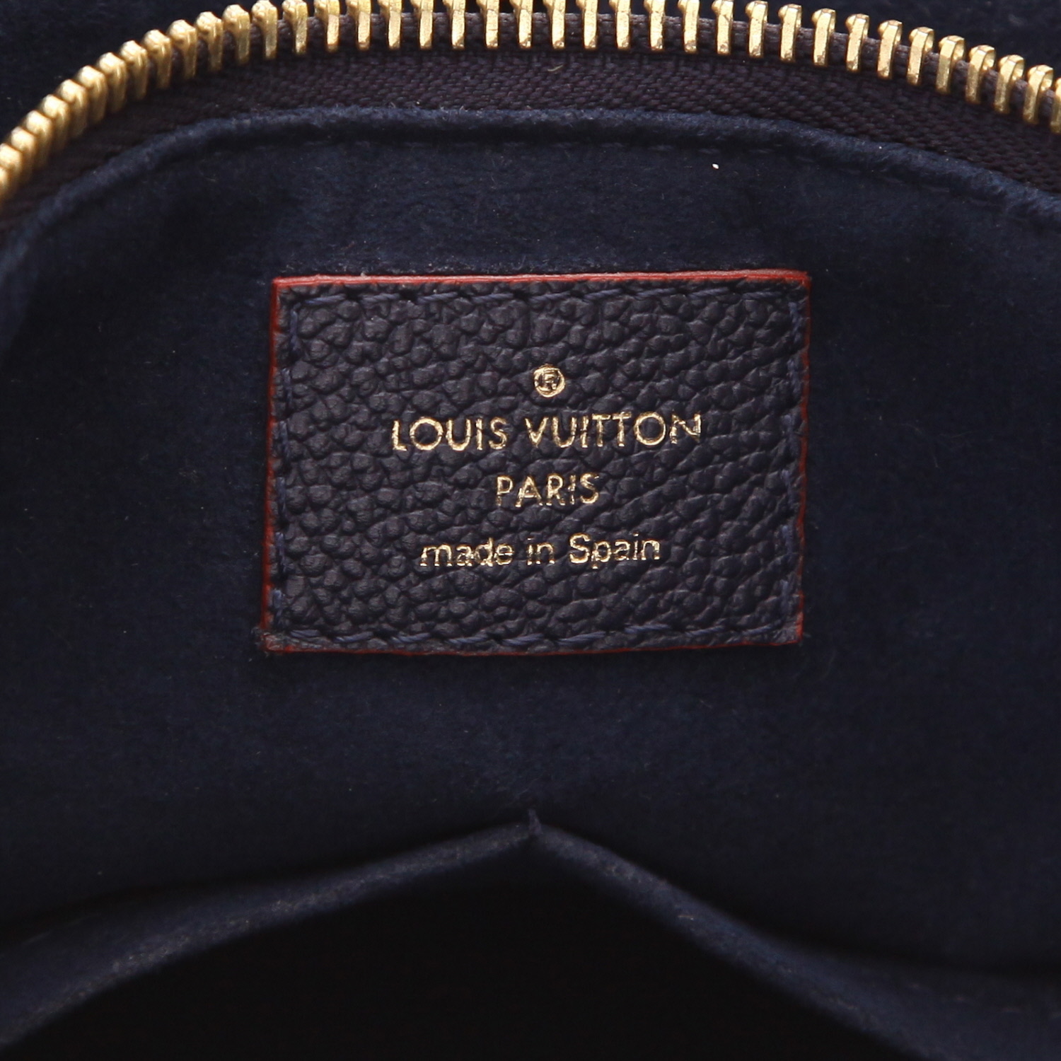 Bolso bandolera Louis Vuitton Surène de piel con el monograma estampado en azul - Detail D2