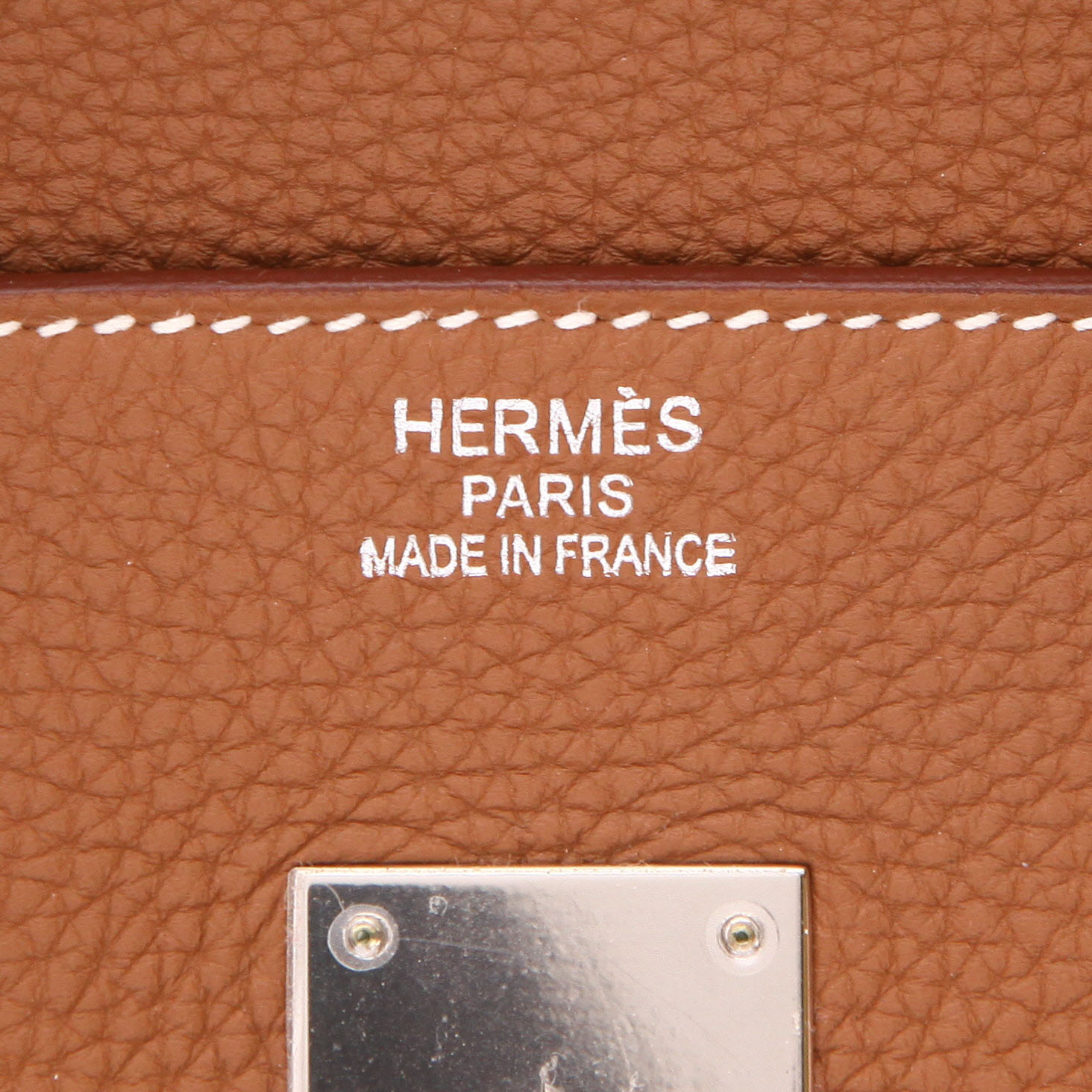 Borsa Hermès  Birkin 35 cm in pelle togo gold - Detail D2