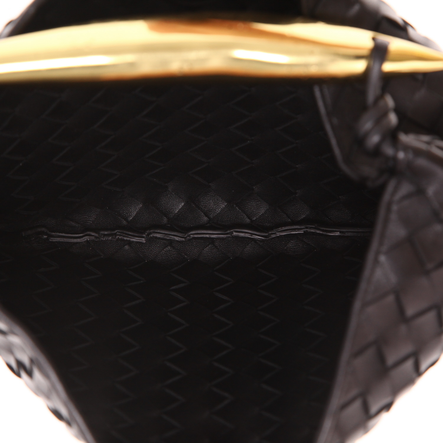 Bolso de mano Bottega Veneta  Sardine en cuero intrecciato negro - Detail D3