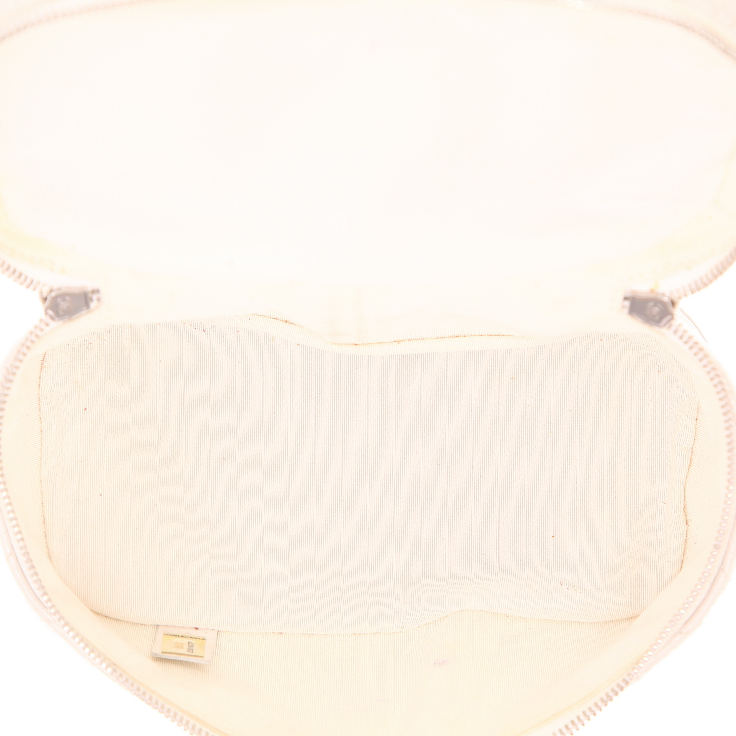 Chanel   shoulder bag  in white leather  and transparent PVC - Detail D3