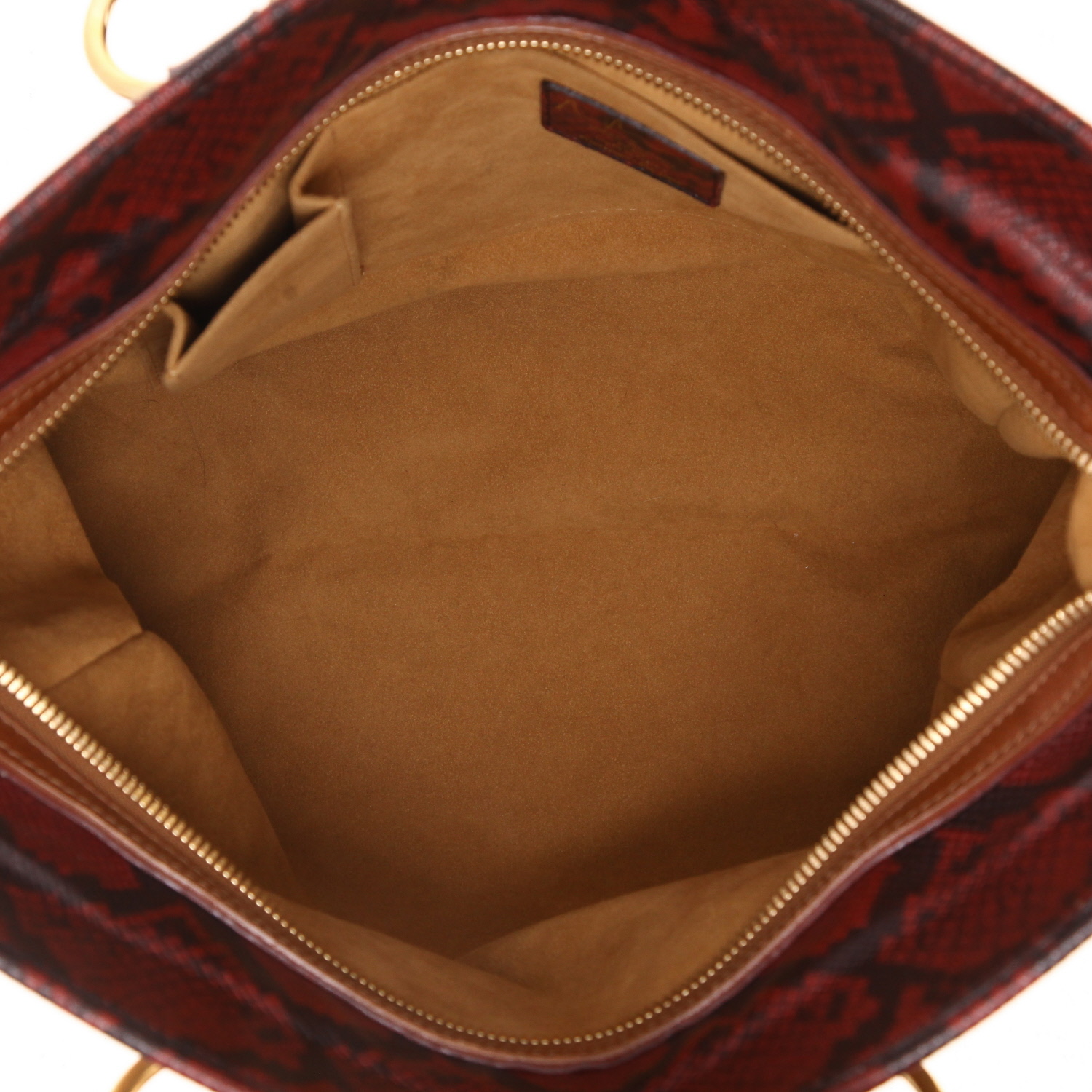 Borsa Louis Vuitton  Edizione Limitata Richard Prince in tela Monogram color prugna, marrone e beige - Detail D3