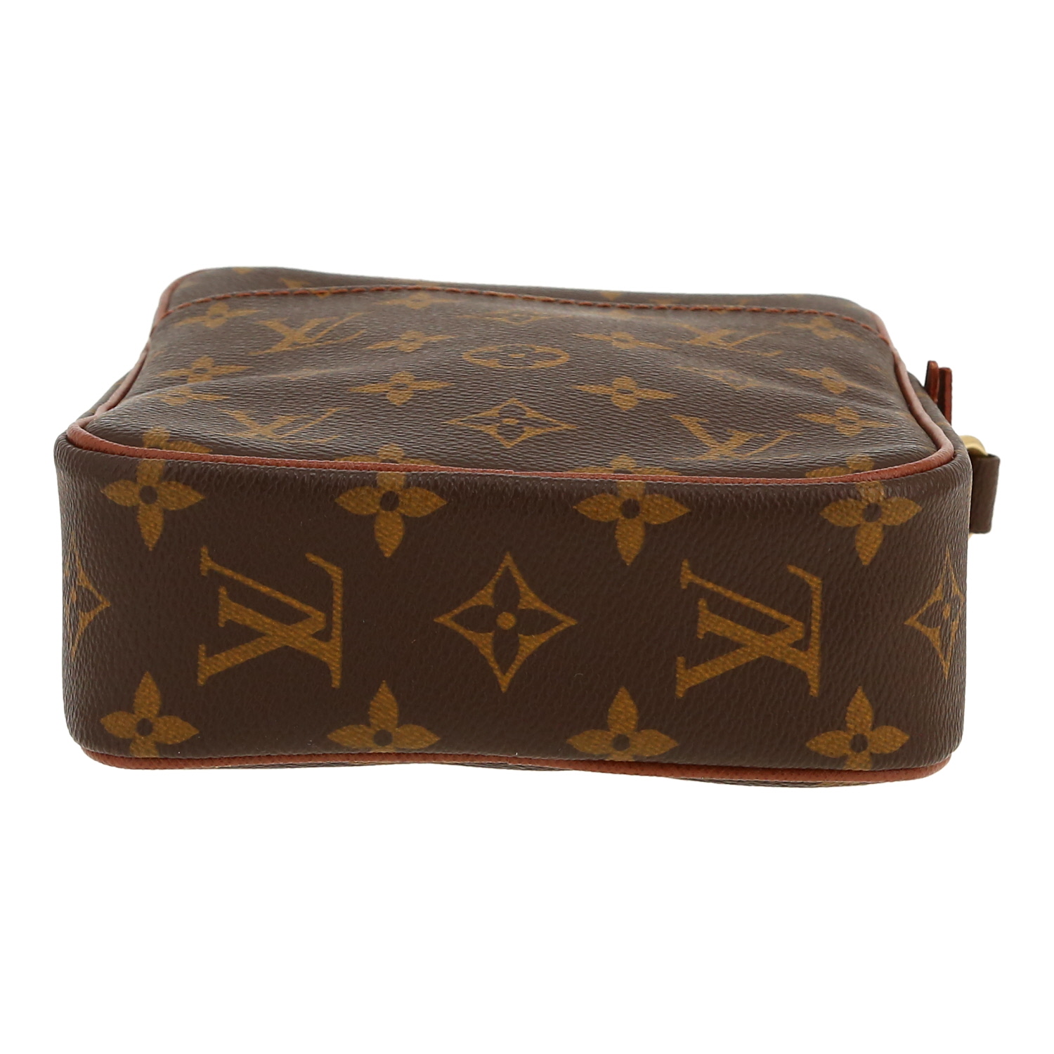 Louis Vuitton  Marceau shoulder bag  in brown monogram canvas  and brown leather - Detail D1