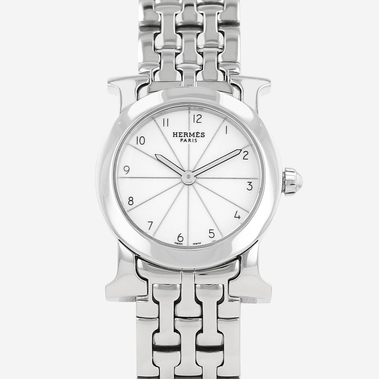 Hermès Heure H ronde  in stainless steel Circa 2023