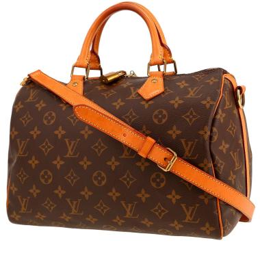 Borsa Louis Vuitton  Speedy 30 in tela monogram marrone e pelle naturale
