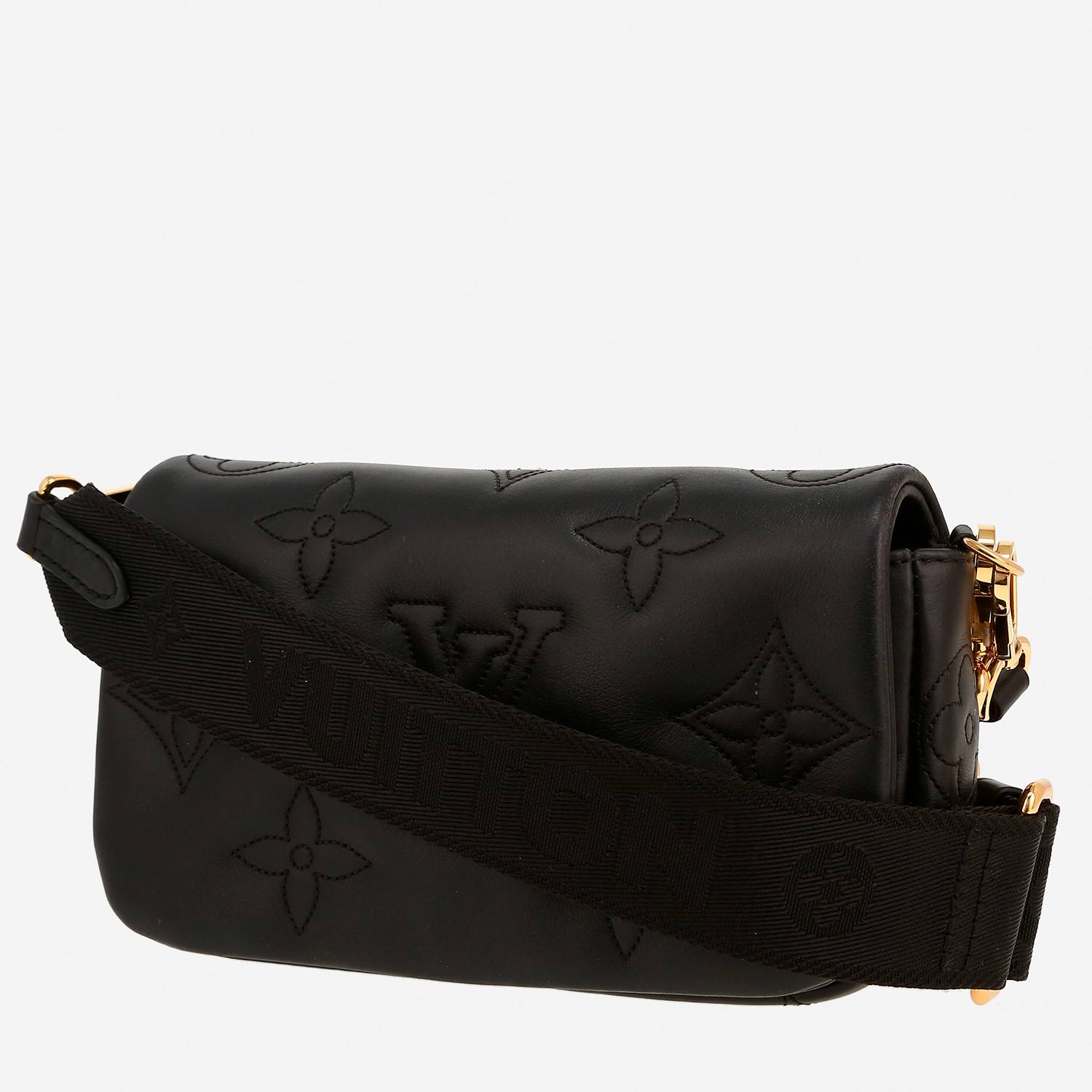 Sac bandoulière Louis Vuitton   en cuir monogram noir