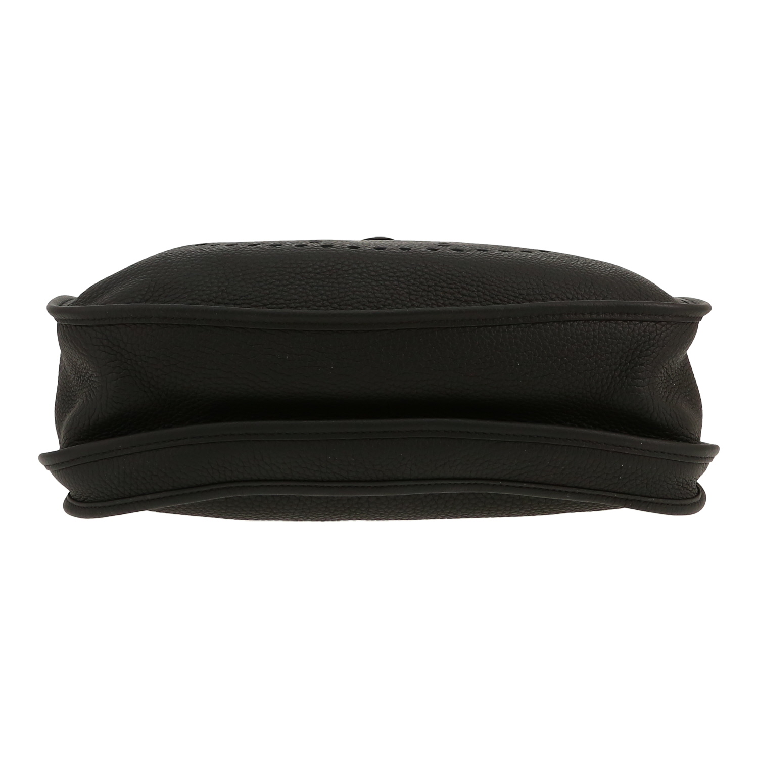 Bolso bandolera Hermès  Evelyne III en cuero togo negro - Detail D1