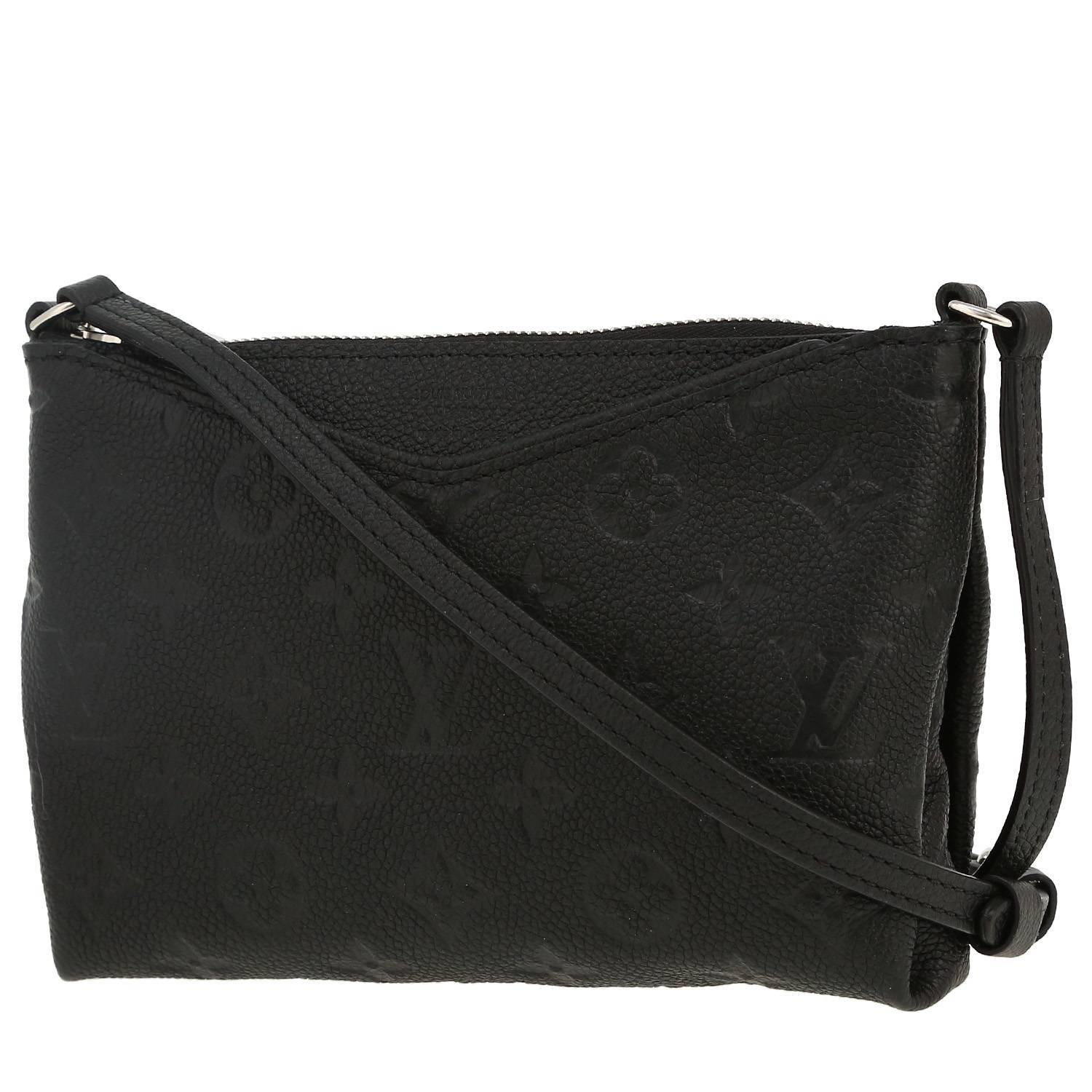 Bolso bandolera Louis Vuitton  Pallas en cuero monogram huella negro