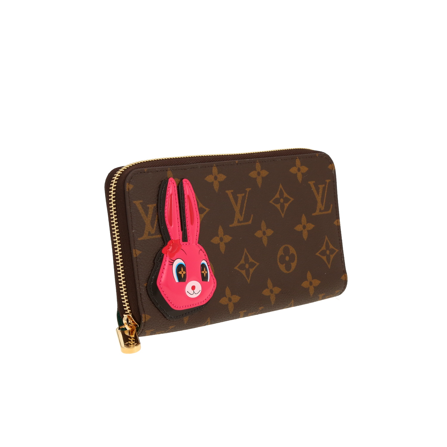 Louis Vuitton  Zippy wallet Sun Yitian limited edition in brown monogram canvas - Detail D5