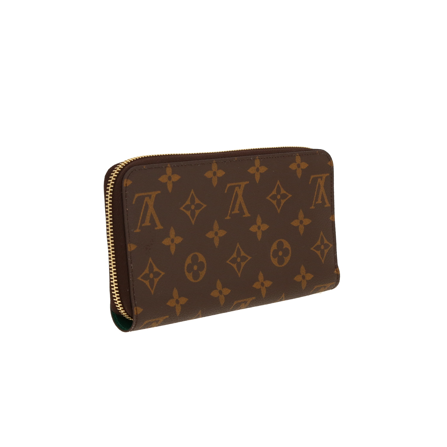 Billetera Louis Vuitton  Zippy en lona Monogram revestida marrón - Detail D8