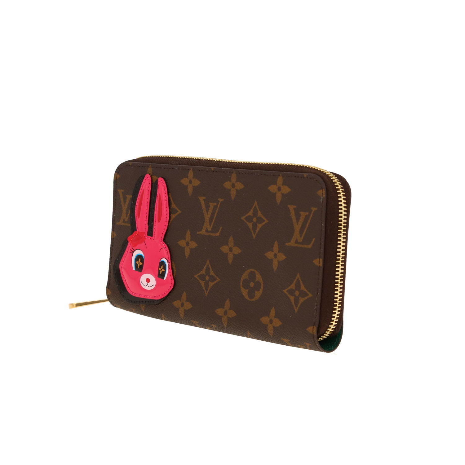 Portafogli Louis Vuitton  Zippy in tela monogram cerata marrone - Detail D9