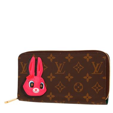 Portefeuille Louis Vuitton  Zippy en toile monogram enduite marron
