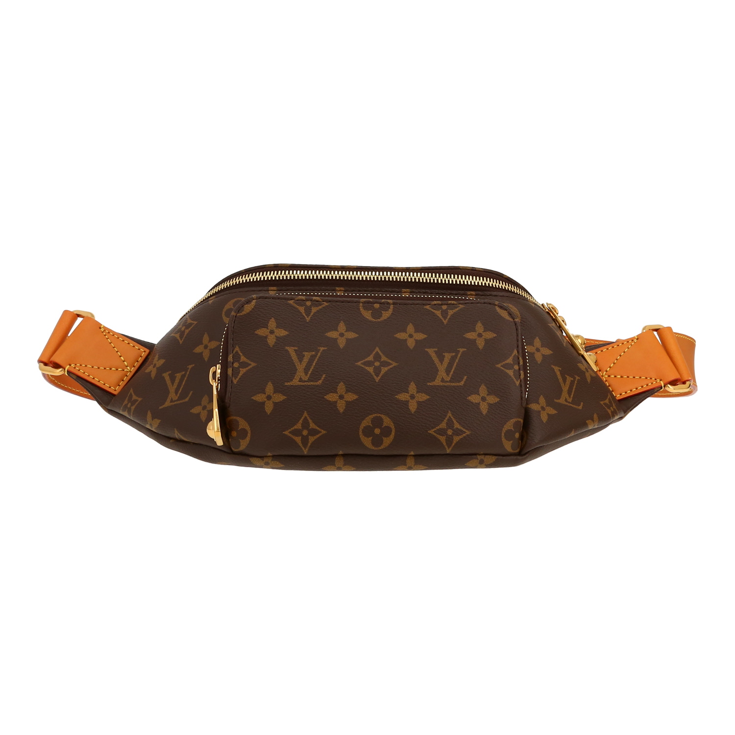 Louis Vuitton  Rush clutch-belt  monogram canvas  and brown leather - Detail D1