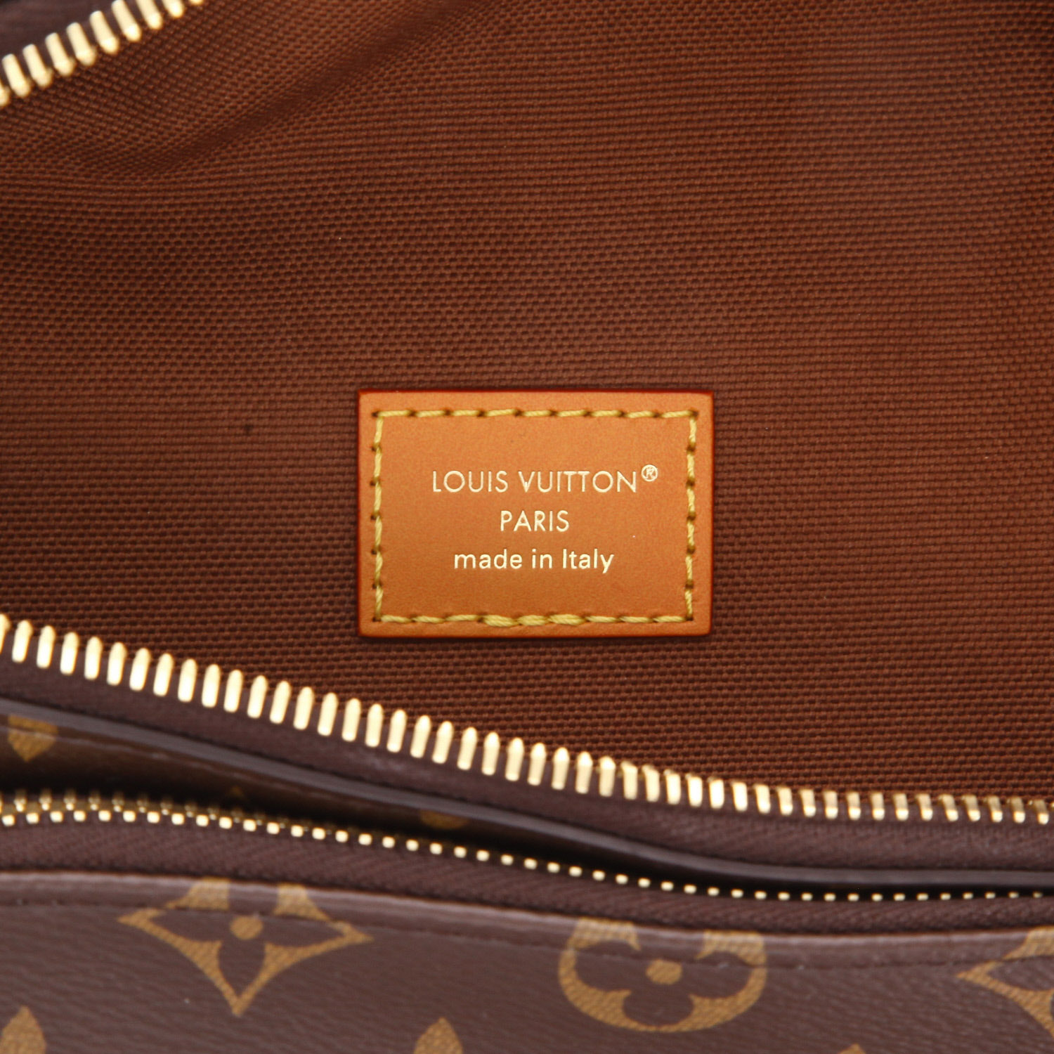 Pochette-ceinture Louis Vuitton  Rush en toile monogram et cuir marron - Detail D2