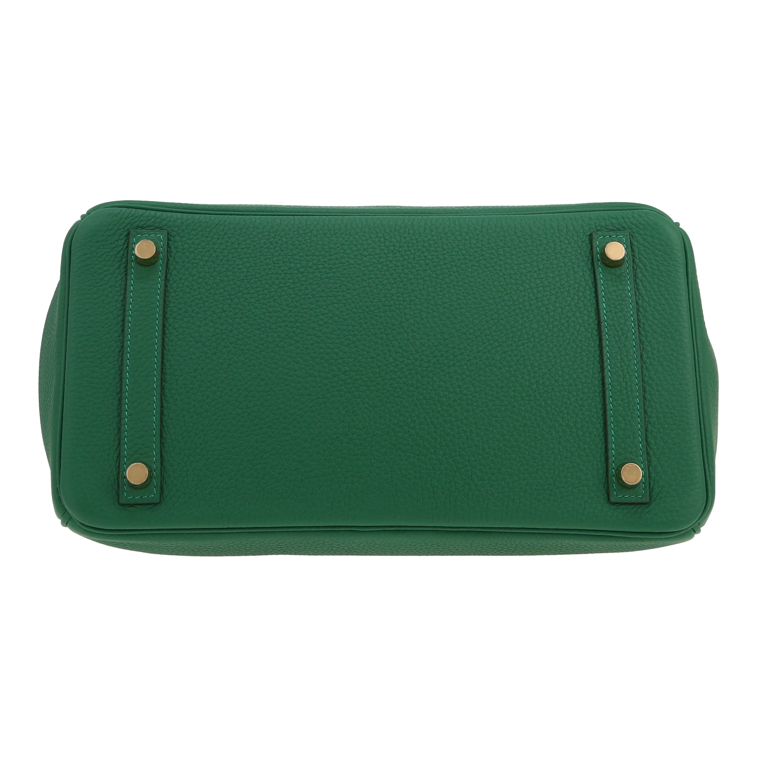 Hermès  Birkin 30 cm handbag  in Vert Moyen togo leather - Detail D1