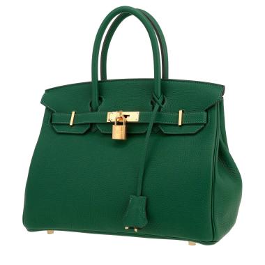 Sac à main Hermès  Birkin 30 cm en cuir togo Vert Moyen