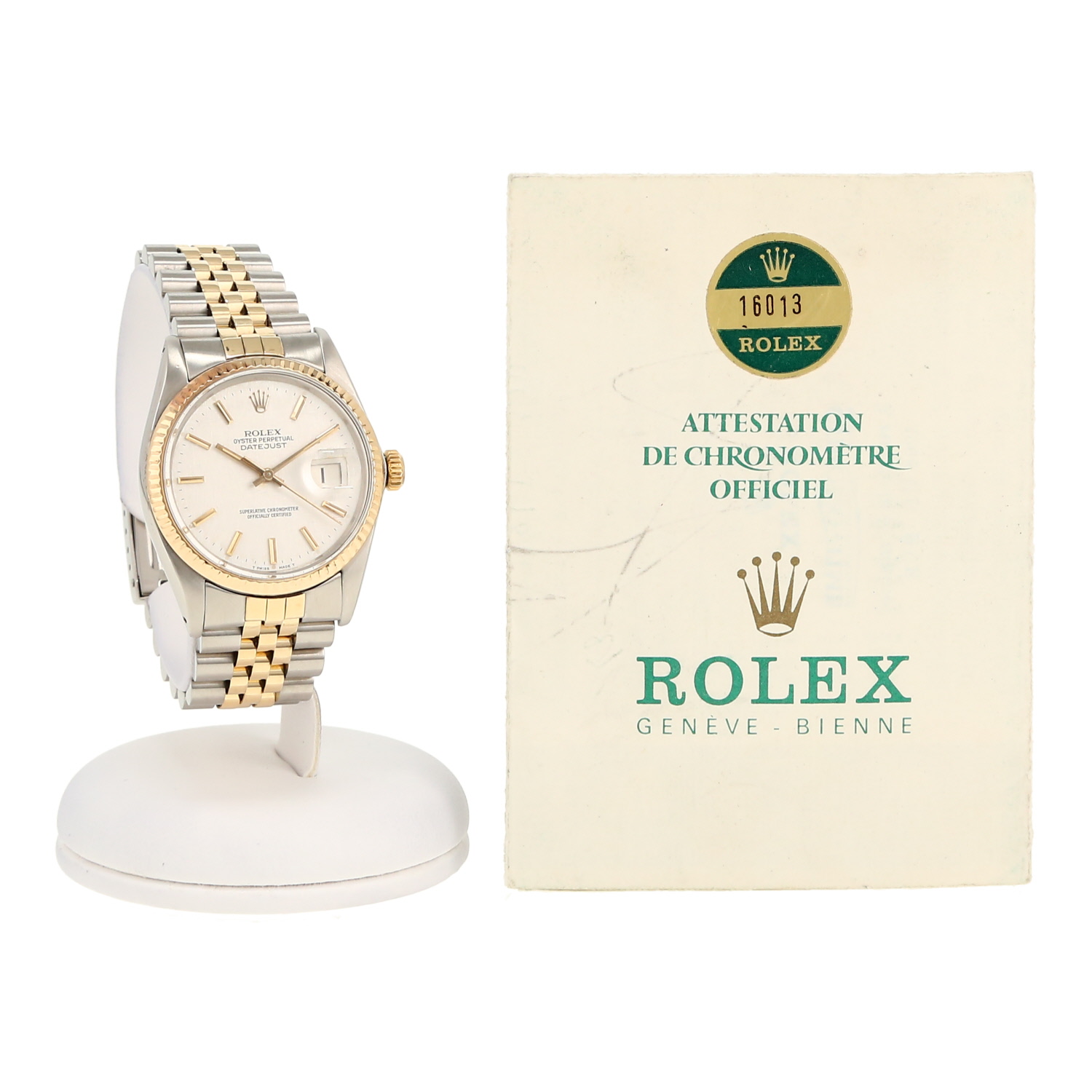 Montre Rolex Datejust en or et acier Ref: Rolex - 16013  Vers 1980
