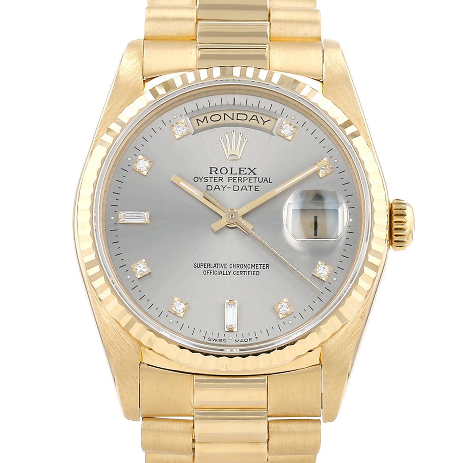 Montre Rolex Day-Date en or jaune Ref: Rolex - 18238 Vers 1996
