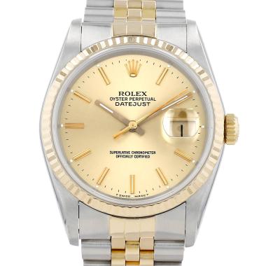 Rolex Datejust  in gold and stainless steel Ref: Rolex - 16233  Circa 1988