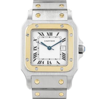 Orologio Cartier Santos in oro e acciaio Ref: Cartier - 2961  Circa 1990