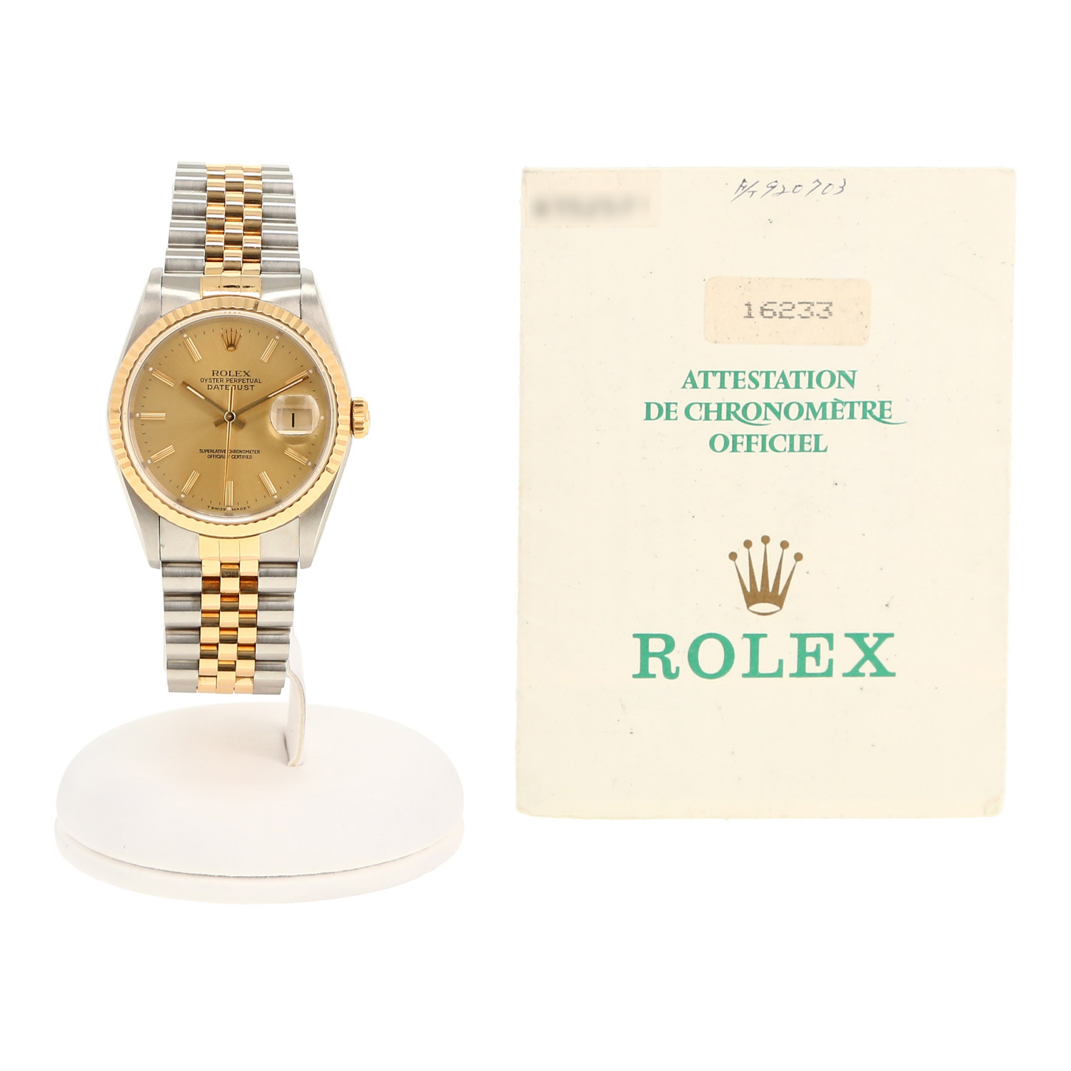 Orologio Rolex Datejust in oro e acciaio Circa 1991
