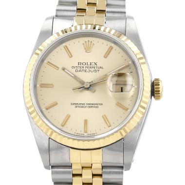 Montre Rolex Datejust en or et acier Ref: Rolex - 16233  Vers 1990