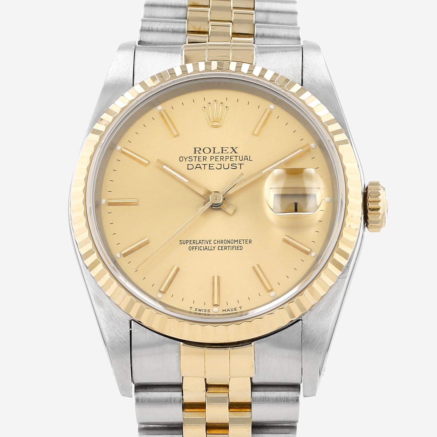 Montre Rolex Datejust en or et acier Ref: Rolex - 116233  Vers 1992