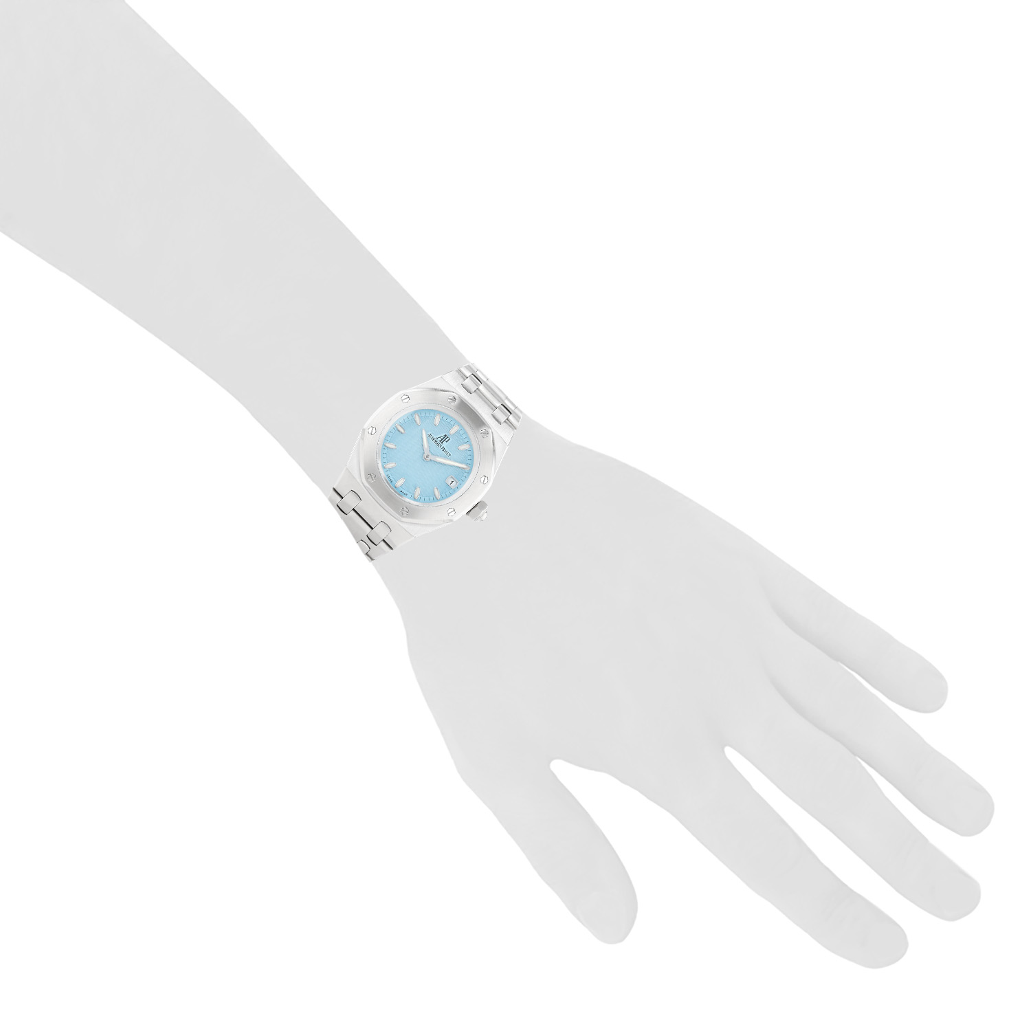 Montre Audemars Piguet Lady Royal Oak en acier Vers 2007 - Detail D1