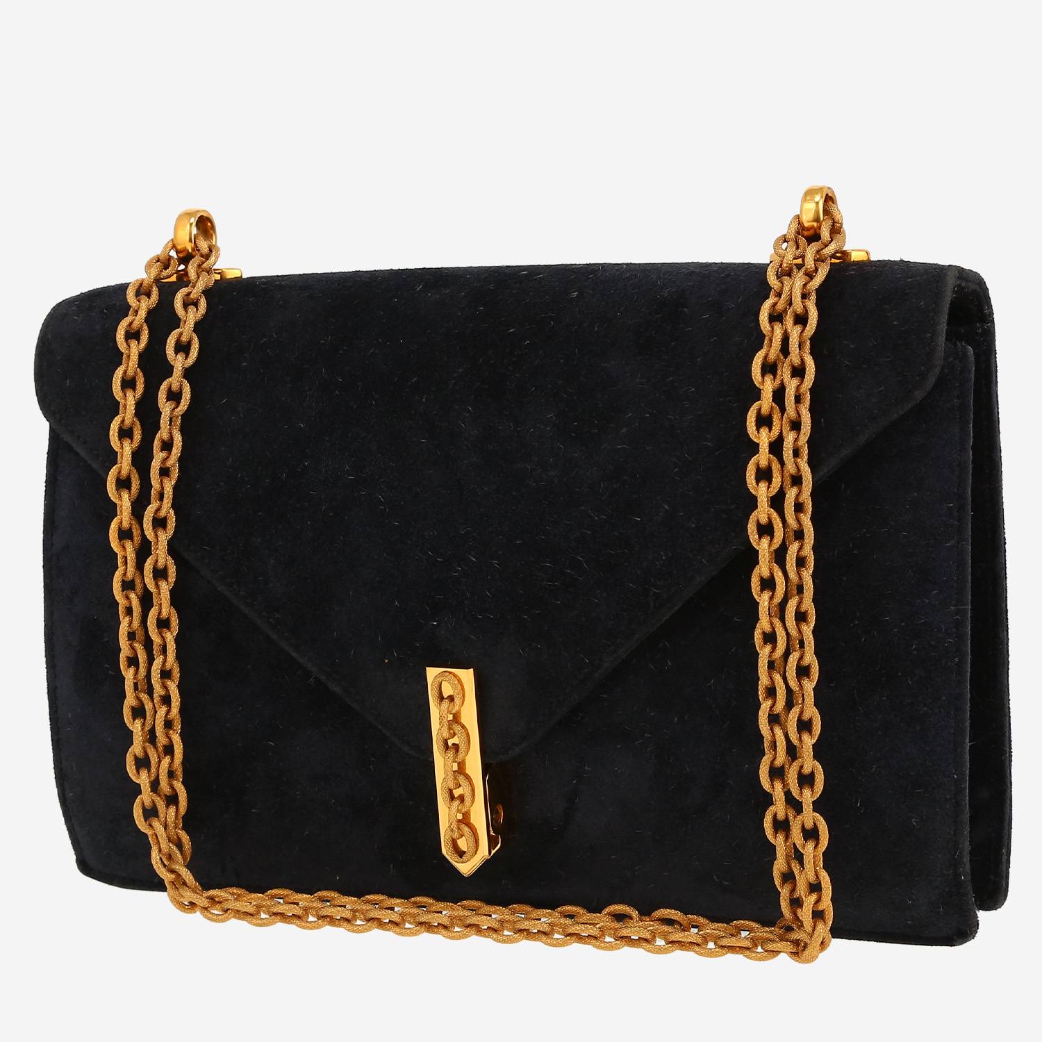 Bolso de mano Hermès  Alcazar en cuero de ternero doblis azul marino