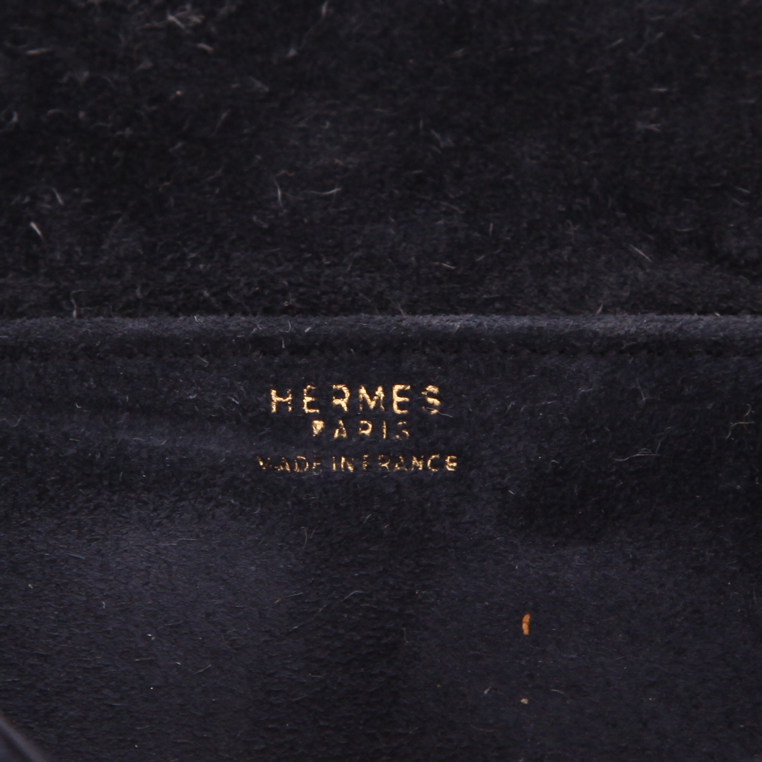 Sac à main Hermès  Alcazar en veau doblis bleu-marine - Detail D2