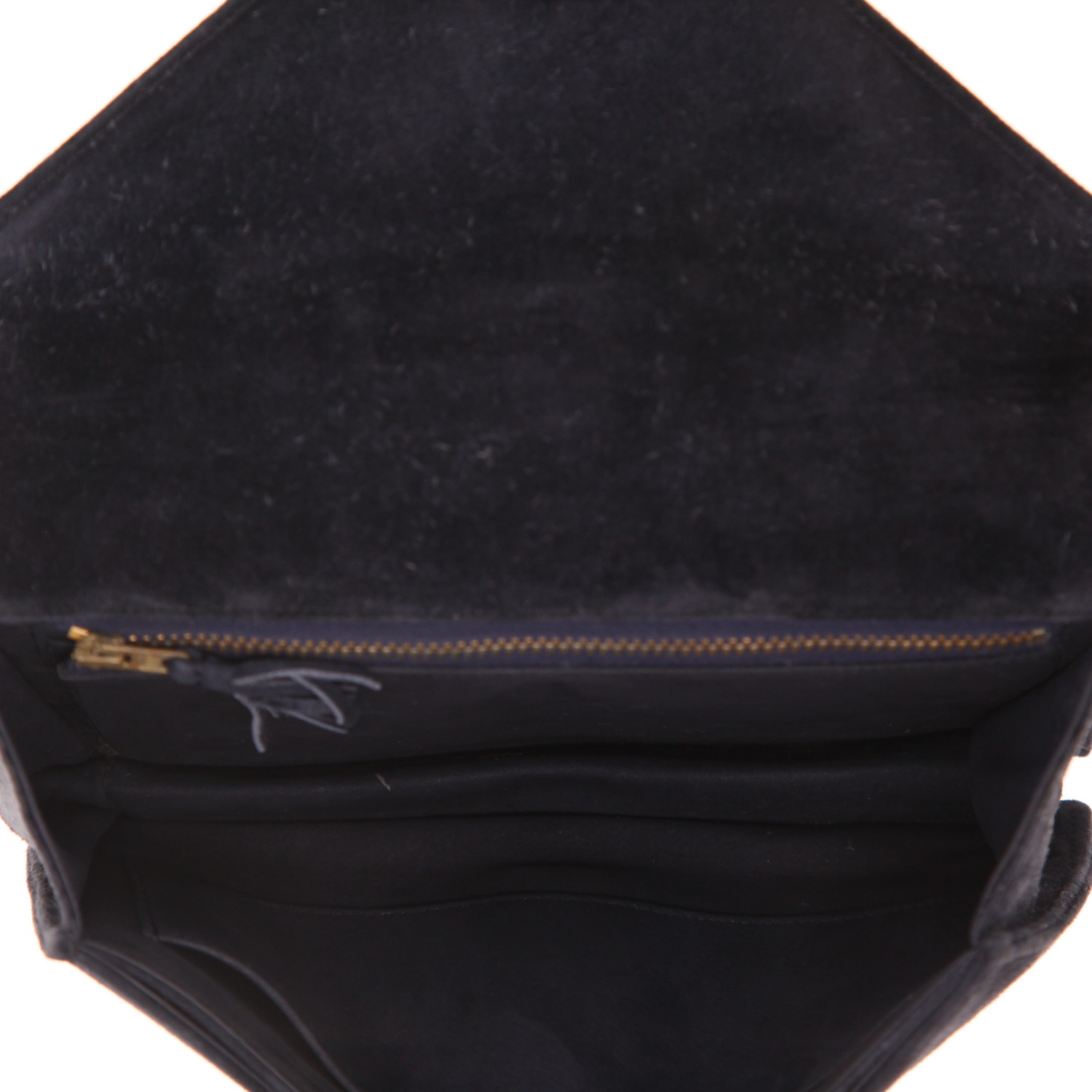 Sac à main Hermès  Alcazar en veau doblis bleu-marine - Detail D3