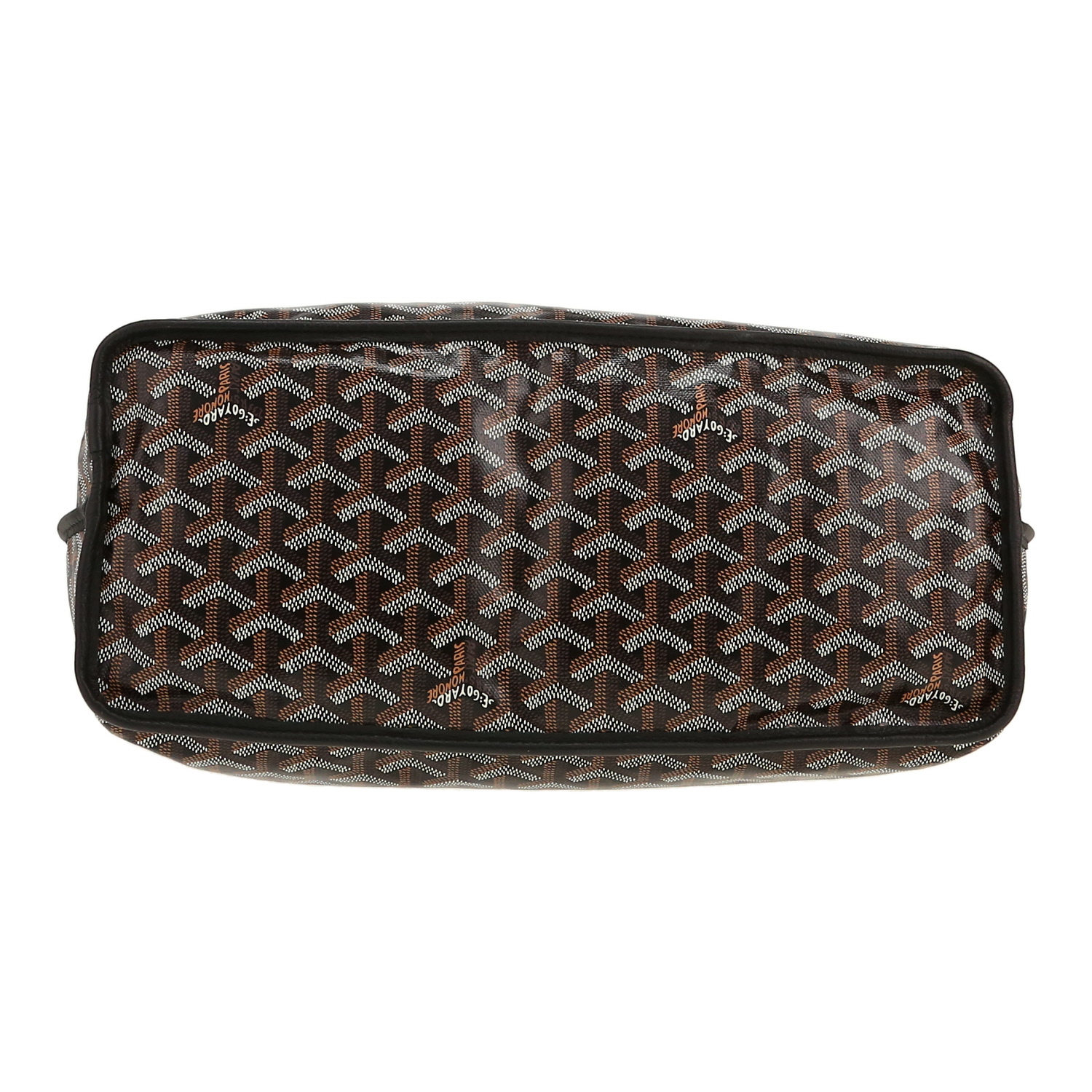 Borsa Goyard  Anjou in tela Goyardine e pelle nera - Detail D1