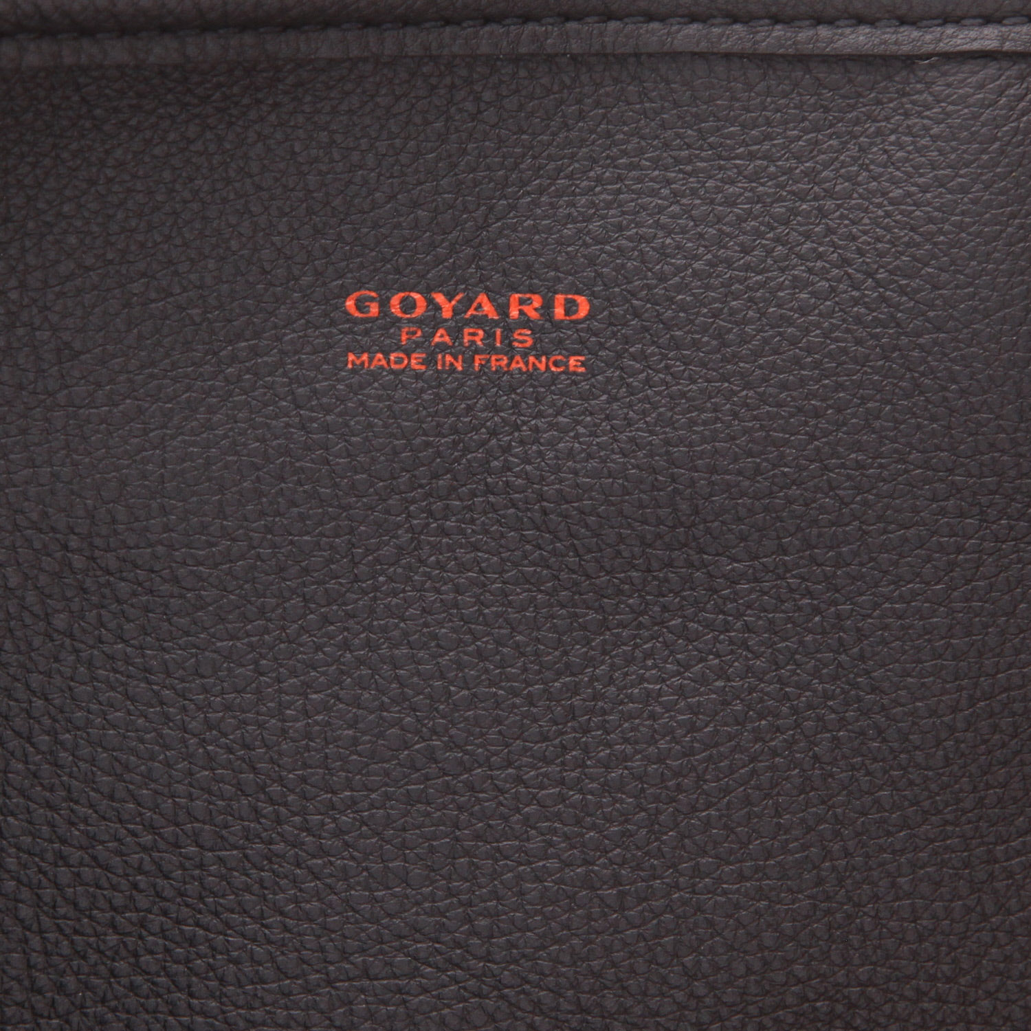 Goyard  Anjou handbag  Goyard canvas  and black leather - Detail D2