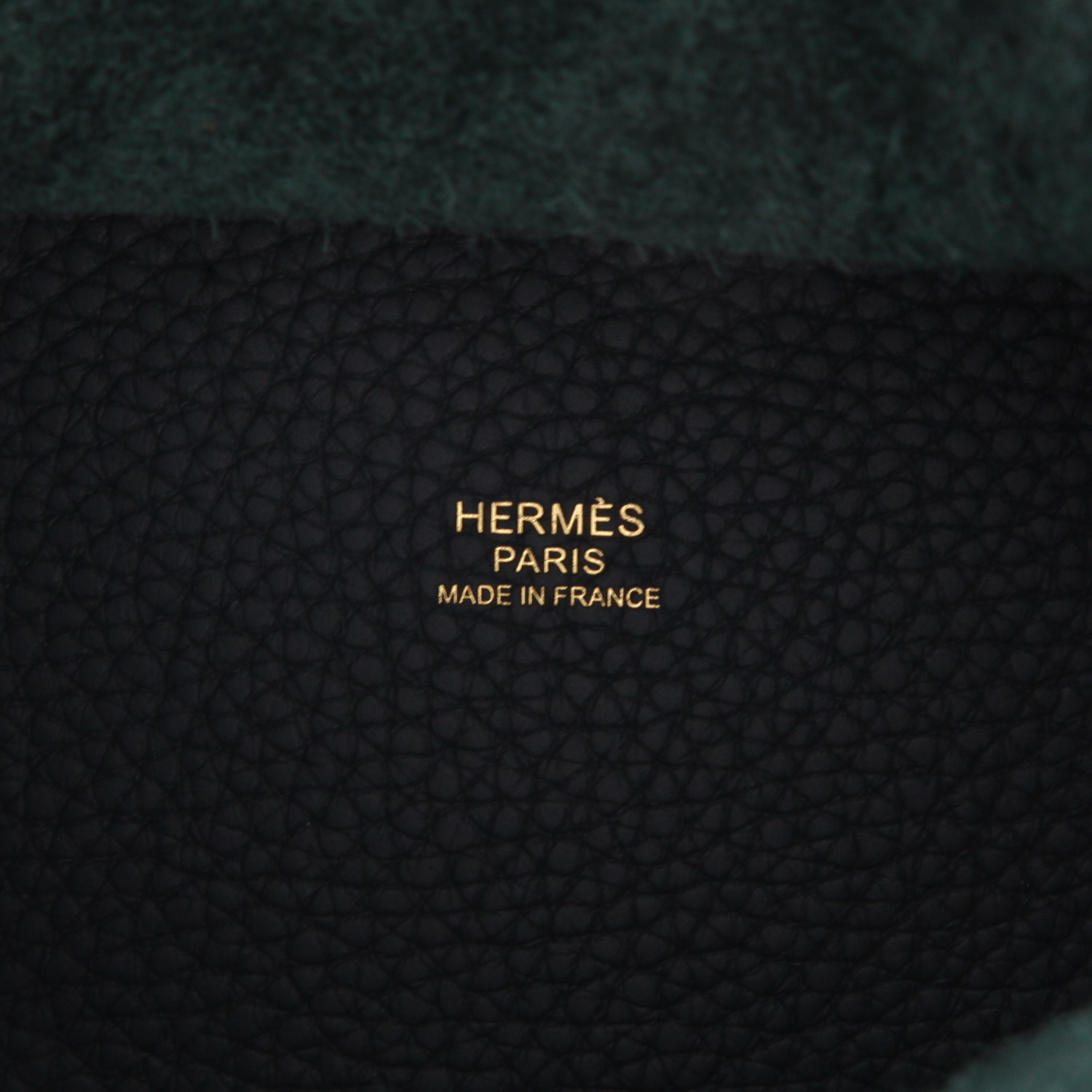 Hermès  Picotin 18 cm handbag  in Vert Cyprès togo leather - Detail D2