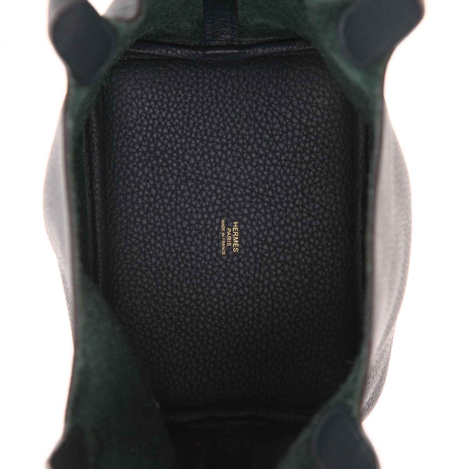 Sac à main Hermès  Picotin 18 cm en cuir togo Vert Cyprès - Detail D3