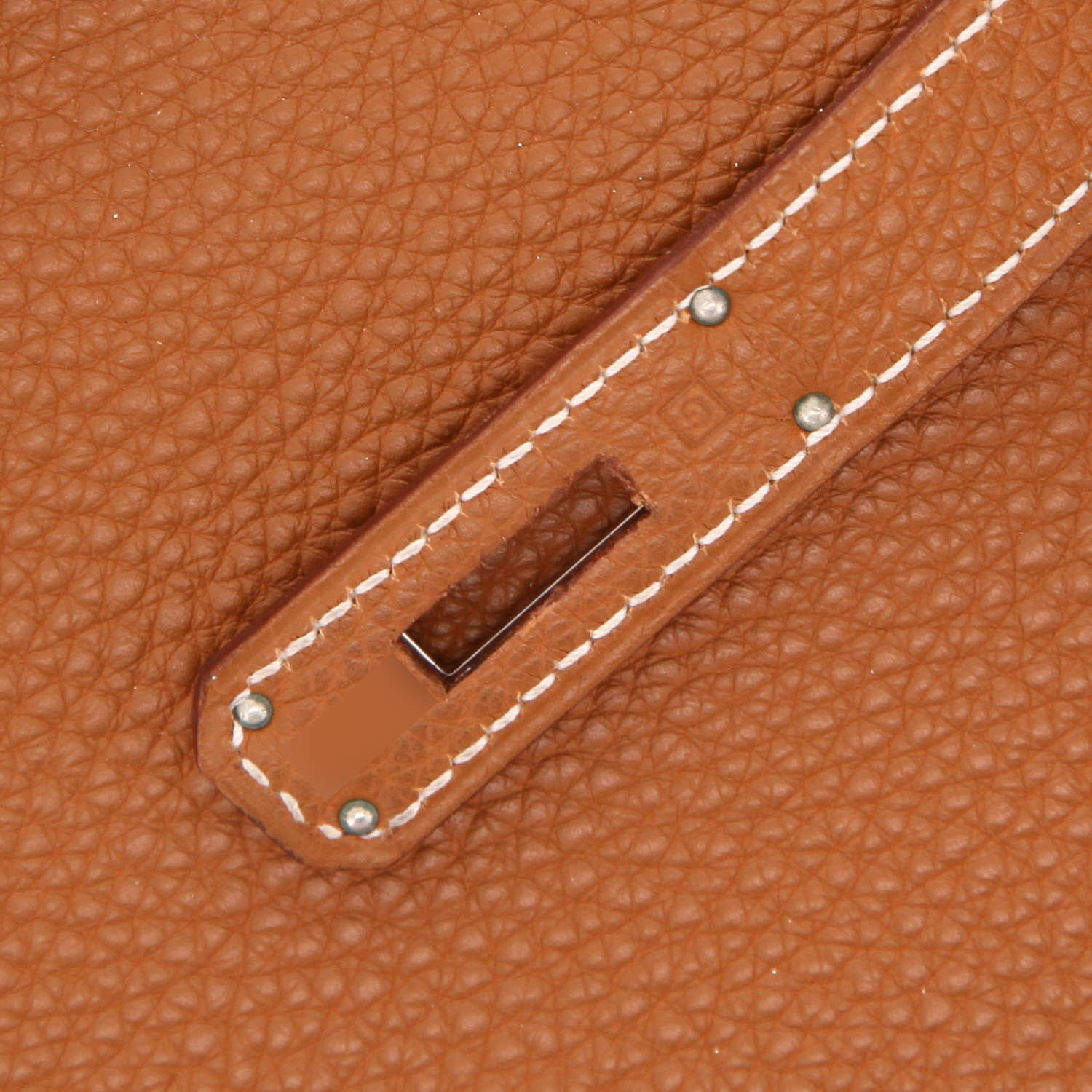 Hermès  Birkin 35 cm handbag  in gold togo leather - Detail D4