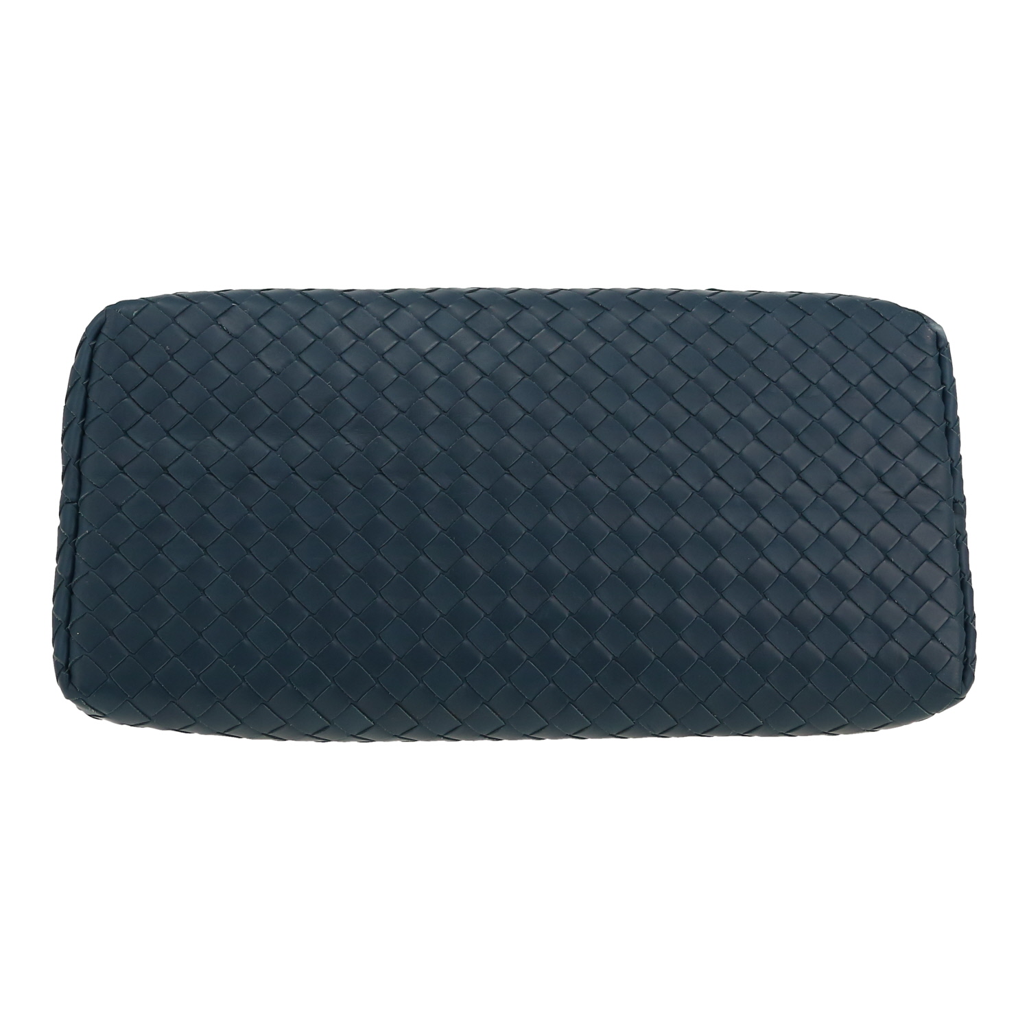 Bottega Veneta  Roma handbag  in blue intrecciato leather - Detail D1