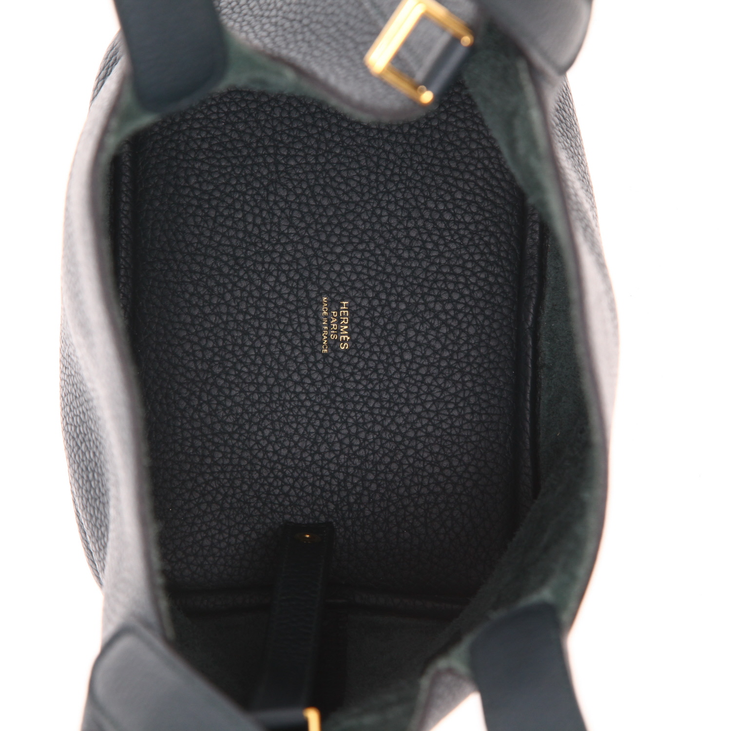 Borsa Hermès  Picotin 18 cm in pelle togo Vert Cyprès - Detail D3