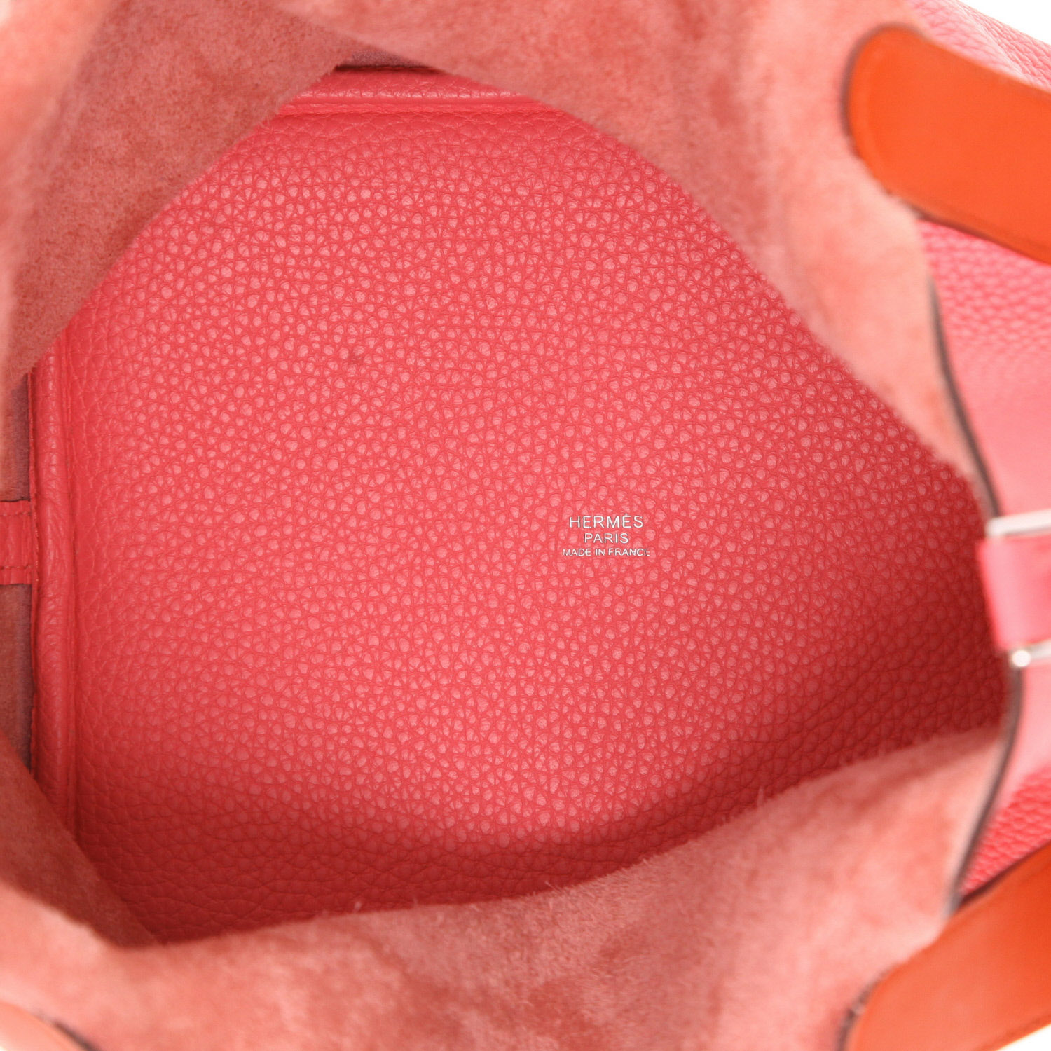 Sac à main Hermès  Picotin 22 cm en cuir togo rose Azalée - Detail D3
