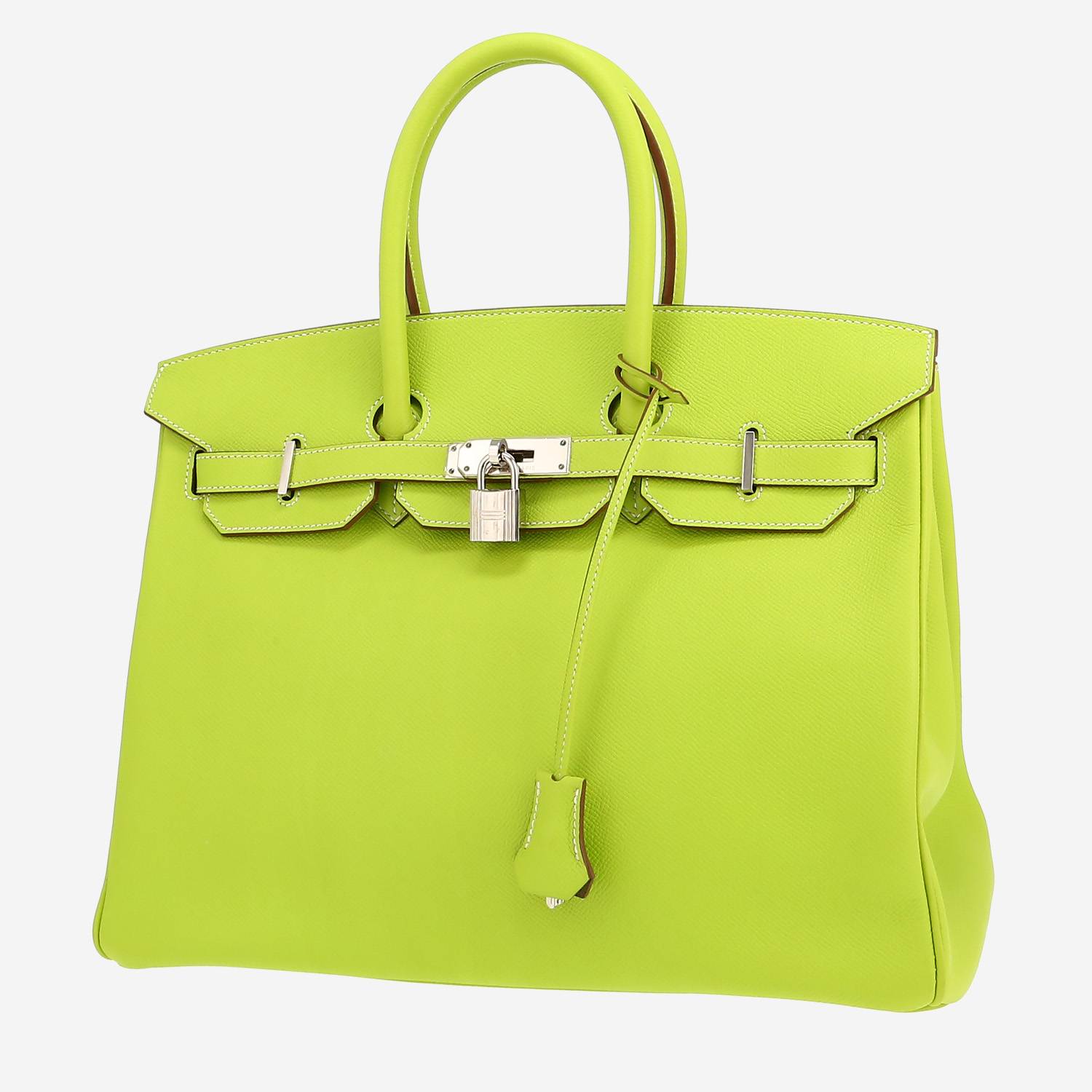 Hermès  Birkin 35 cm handbag  in green Kiwi epsom leather