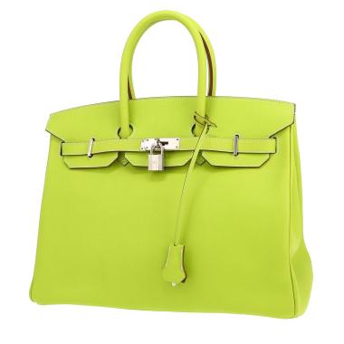 Borsa Hermès  Birkin 35 cm in pelle Epsom verde Kiwi