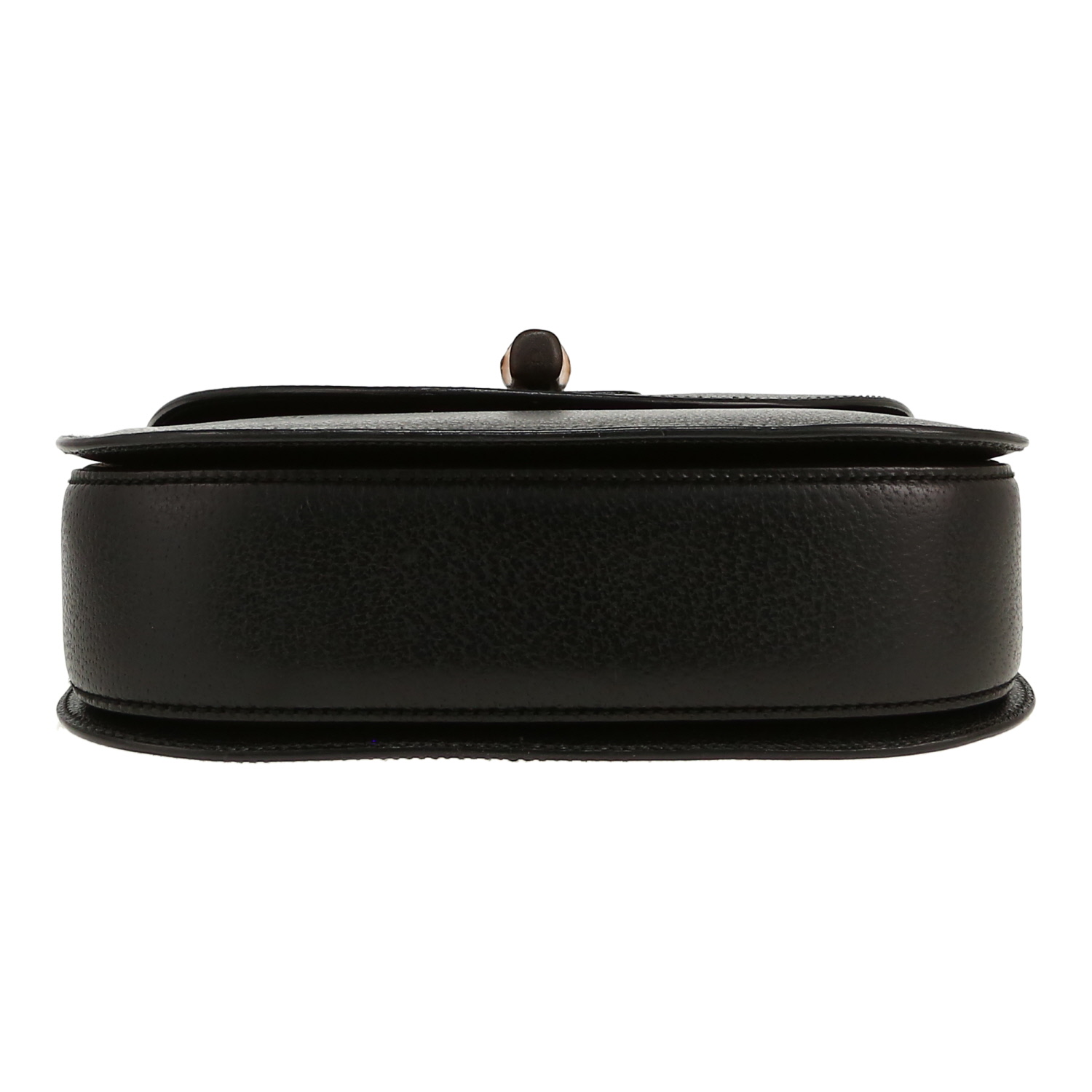 Borsa a tracolla Gucci  Bamboo modello medio  in pelle di Pecari nera e bambù - Detail D1