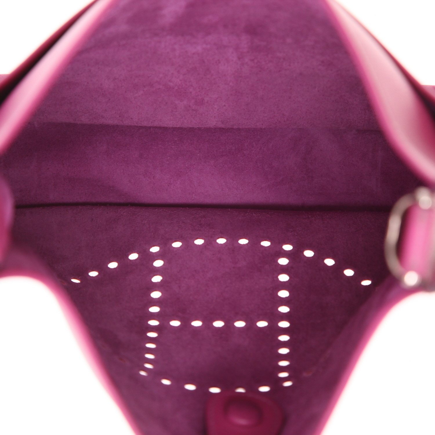 Hermès  Evelyne shoulder bag  in Rose Cyclamen epsom leather - Detail D3