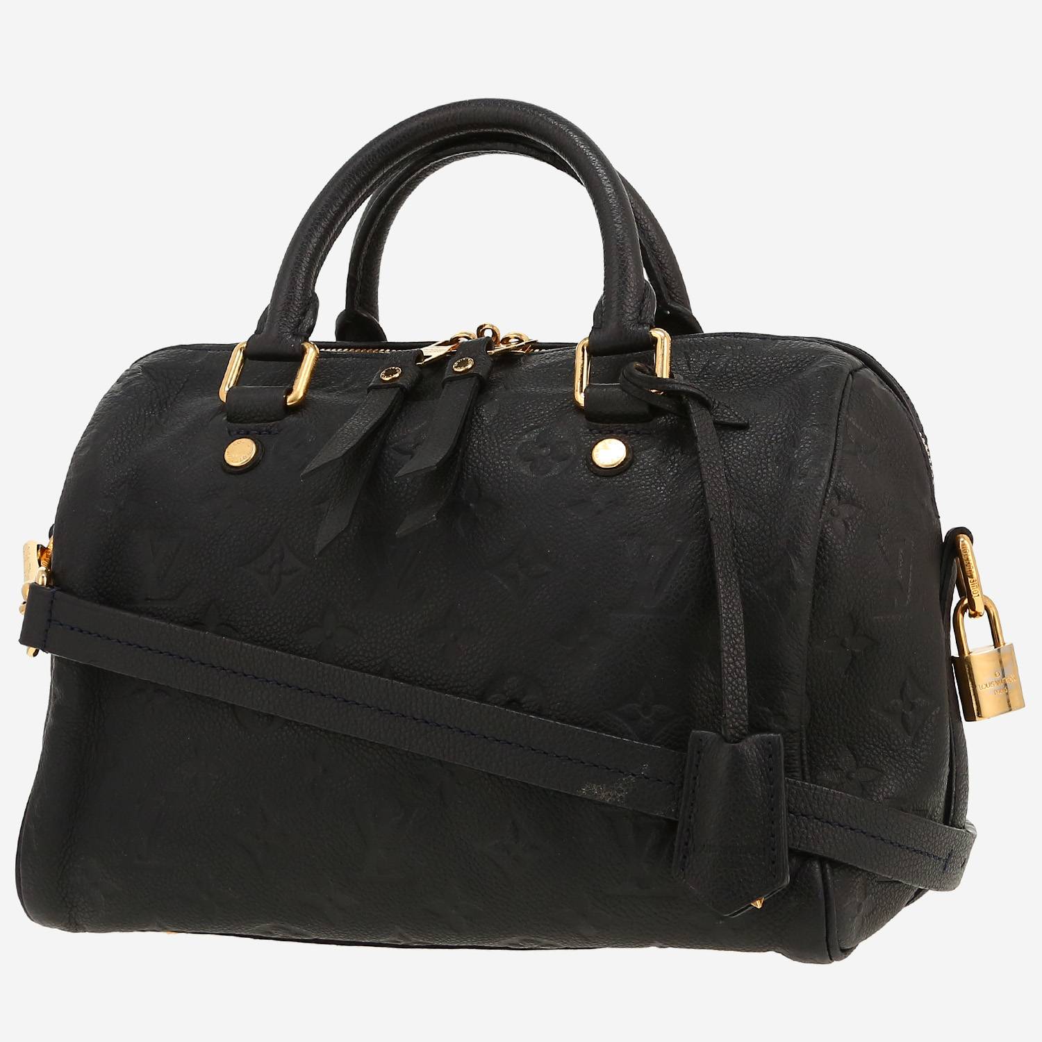 Louis Vuitton  Speedy 25 shoulder bag  in black empreinte monogram leather