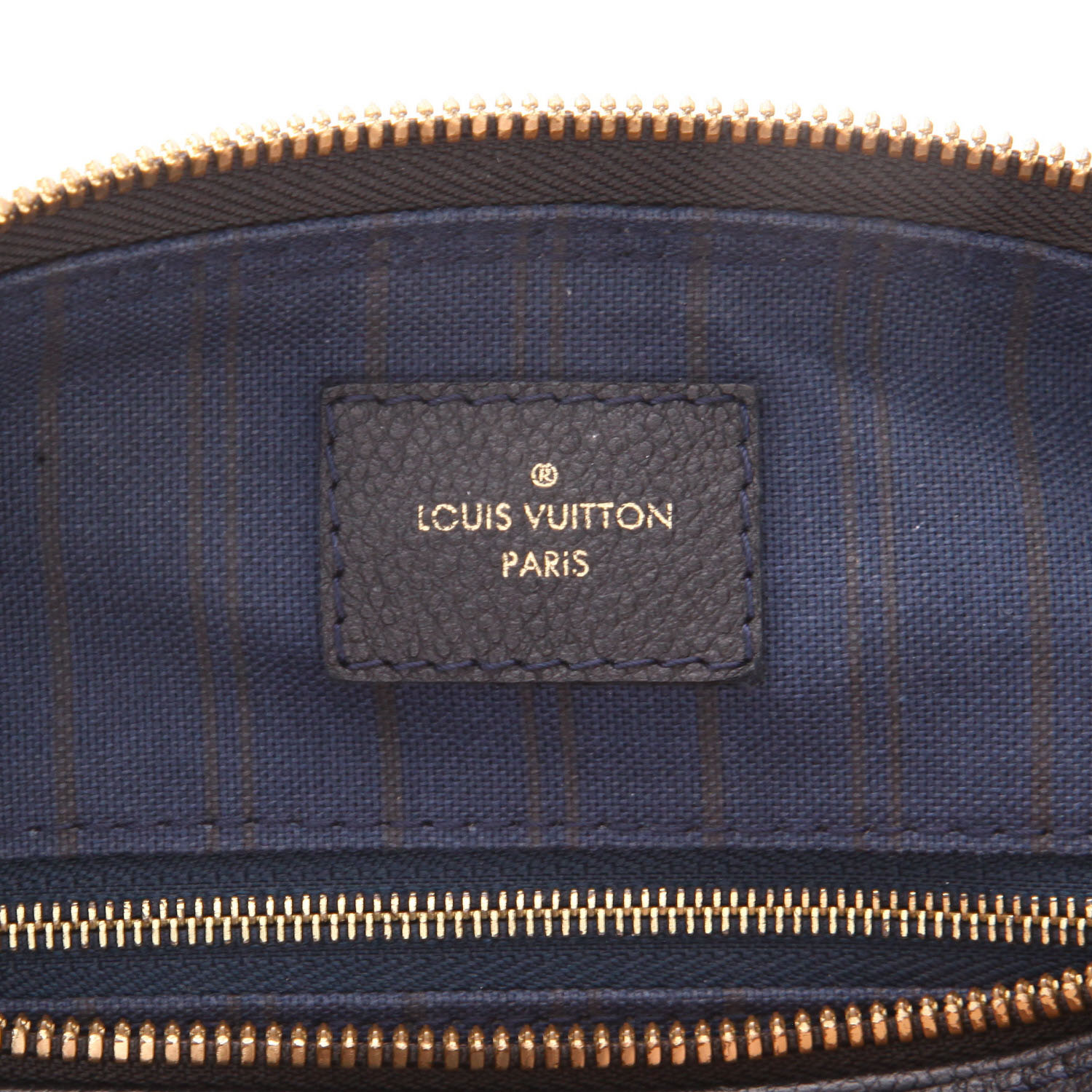 Sac bandoulière Louis Vuitton  Speedy 25 en cuir monogram empreinte noir - Detail D2