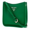 Bolso bandolera Prada   en cuero granulado verde - 00pp thumbnail